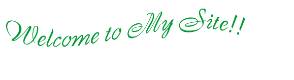 Welcome to my site